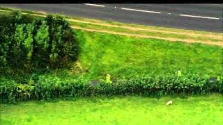 Aerial footage of Machynlleth [upl. by Ymorej]