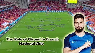 The Role of Giroud in France National Team  World Cup 2018 [upl. by Yerak940]