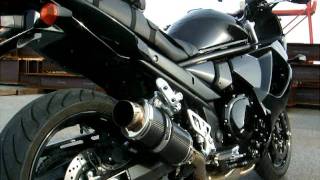 SUZUKI BANDIT1250F DELKEVIC 225mm DS70 Slipon EXHAUST SOUND [upl. by Otto858]