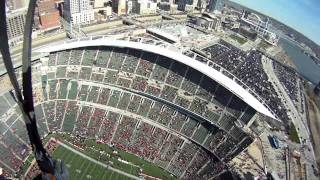 Team Fastrax Skydive Paul Brown Stadium UC Football [upl. by Epoillac]