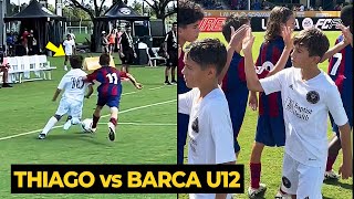 Thiago Messi brilliant dribbling skills against Barcelona U12 in matchday two La Liga futures [upl. by Lesser]