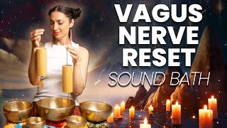 Vagus Nerve Reset  Healing Frequency Sound Bath [upl. by Rufe]