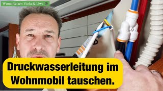 selbst Wasserleitung im Wohnmobil wechselnmit super Endoskop Kamera [upl. by Ellehcit]