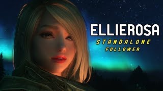 Skyrim Mod Shopwindow Ellierosa Standalone Follower [upl. by Felicle]