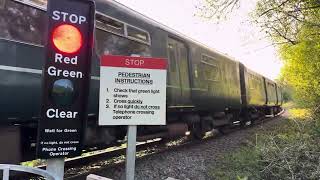 Penstone MWL Foot Level Crossing Devon Saturday 20042024 [upl. by Lennod799]