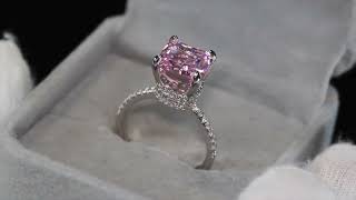 Pink diamond ring pink diamond ring pink diamond engagement ring womens pink diamond ring [upl. by Uwton]