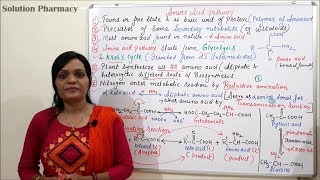 Class 07 Amino Acid Pathway Part 01  Introduction Reductive amination and Transamination [upl. by Eirrab]