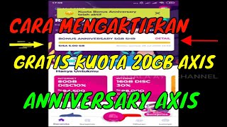 Cara mengaktifkan Kuota Gratis 20GB Kartu AXIS Spesial ANNIVERSARY GRATIS [upl. by Winnifred958]