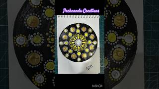 Dot mandala art for beginners Simple  Easy Dot Mandala painting Step by step Dot Art tutorial [upl. by Argile]