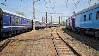 The one and only Blue Train on the NATCOR mainline between Johannesburg and Durban [upl. by Aleek388]