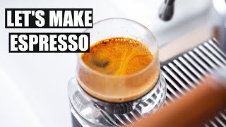 Espresso Workflow Into A Glass [upl. by Adalia864]