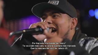 Aczino Round 3 vs Sharlie Mac  LETRA  SPIT quotTiempos De Guerraquot México 2017 [upl. by Hendrik]