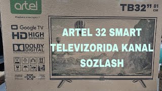 ARTEL 32 SMART TELEVIZORIDA KANAL TERISH [upl. by Knight28]