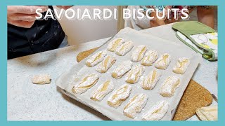 The Best 10 min Italian Biscuits Savoiardi  Cooking with Zia [upl. by Marita702]