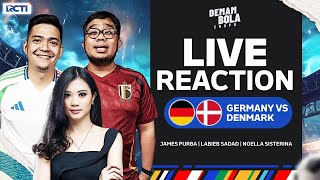 JERMAN VS DENMARK  16 BESAR LIVE REACTION DEMAM BOLA EROPA [upl. by Slosberg78]