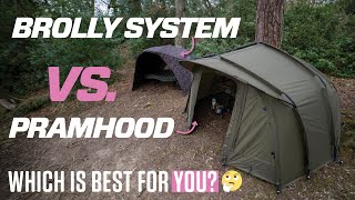 Brolly System vs Pramhood  JRC Rova Brolly and JRC Cocoon Bivvy [upl. by Amaryllis]