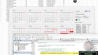 Takvim Planlama  Create a Calendar in Excel VBA Part  3 [upl. by Ayad607]