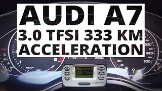 Audi A7 Sportback 30 TFSI 333 hp AT  acceleration 0100 kmh [upl. by Brook]