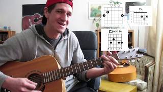 How to play Teenage Dirtbag on Guitar Wheatus acoustic Tutorial [upl. by Ibrik]