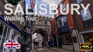 🇬🇧 Salisbury United Kingdom  Walking Tour  4K HDR Video [upl. by Atteniuq]