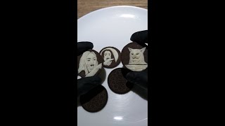 Woman Yelling at Cat Meme  Oreo Art [upl. by Fred]