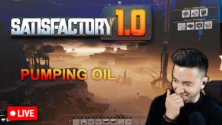 Pumping Oil and Refineries 🔴 Satisfactory 10 [upl. by Publea]