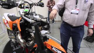 Lawson AWD all wheel drive KTM 250 twostroke dirt bike [upl. by Noirda]