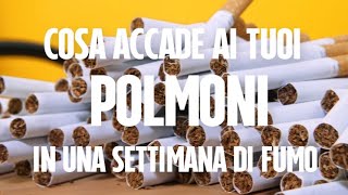 Cosa accade ai tuoi in una settimana di fumo sigaretta elettronica VS sigaretta tradizionale [upl. by Sakmar620]