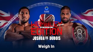 RIYADH SEASON CARD ANTHONY JOSHUA VS DANIEL DUBOIS WEIGH IN LIVESTREAM [upl. by Staten]