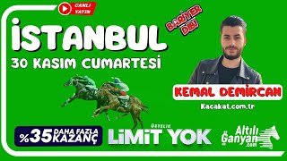 İSTANBUL  Canlı Yayın  Bariyer Dibi  30 Kasım 2024 Cumartesi atyarisi [upl. by Truscott]