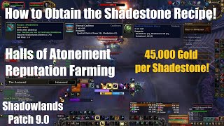 How to Farm The Avowed Reputation for the Shadestone Recipe  World of Warcraft Shadowlands [upl. by Arihaz10]