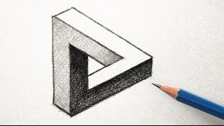 How to Draw an Optical Illusion Triangle the Easy Way [upl. by Pinto]