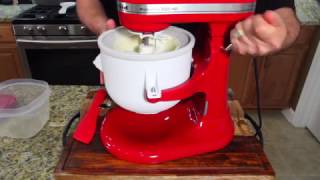 How To Use The KitchenAid Ice Cream Maker Attachment [upl. by Salim]