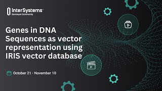 Genes in DNA Sequences as vector representation using IRIS vector database [upl. by Sisak]