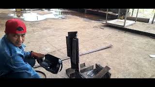 FCAW Welding Demonstration At Metalite Builders  Calibrate Welding Voltage and Speed [upl. by Ggerk]