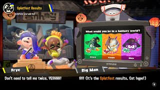 Splatoon 3  Splatoween Splatfest Results  Wizard vs Knight vs Ninja [upl. by Maisel]