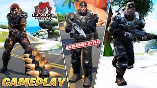 NEW Kait amp Marcus Skin Bundle Gameplay Fortnite x Gears of War [upl. by Lordan]