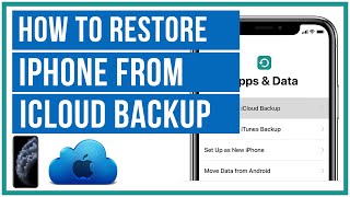 How To Restore iPhone From An iCloud Backup  Full Tutorial [upl. by Mandle]