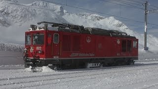 HD Berninapass im Winterkleid Schneeräumung gestern und heute [upl. by Avah]