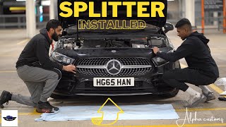 INSTALLING A GLOSS BLACK SPLITTER ON A MERCEDES A CLASS [upl. by Glenn]