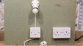 Simple Plug in Light and Switch [upl. by Abelard234]