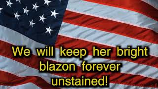 The Star Spangled Banner full version with lyrics [upl. by Ellehcem]