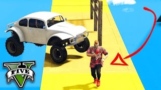 GTA V Online FUSCA vs PARKOUR  LEVAMOS GERAL [upl. by Teplica]