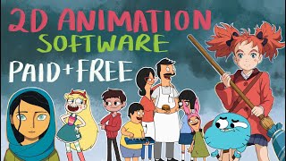 2D Animation Software PAID AND FREE [upl. by Eillit]