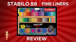 Stabilo 88 Fineliner pen review Are they worth the money [upl. by Etnom]