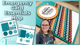 New MUSTHAVE Card Making Dies Emergency Card Essentials Hop amp Giveaway TrinityStamps sassysllc [upl. by Ainna]