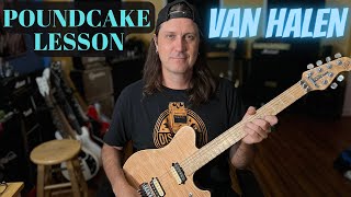 Poundcake Van Halen Guitar Lesson  Ernie Ball Music Man Bliss [upl. by Hawkie300]