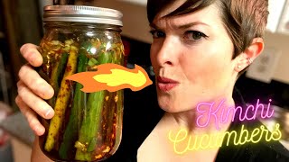 Make Homemade Fermented Kimchi Cucumbers in Minutes [upl. by Haramat]