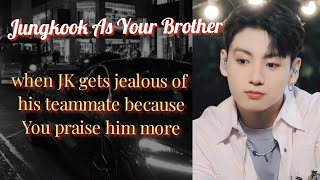 When Jkbrother gets jealous of his teammate Ft Yoongi Bts ff btsff jungkookff yoongiff [upl. by Anhaj658]