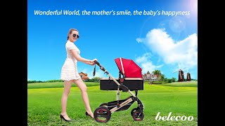 Belecoo Luxury Pram Stroller 2 in 1 [upl. by Tamiko856]